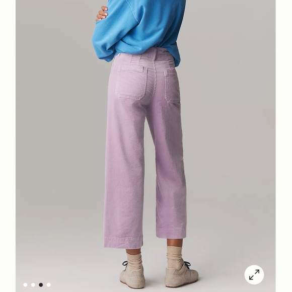 The Colette Corduroy Crop Wide-Leg Pants by Maeve - Picture 6 of 6